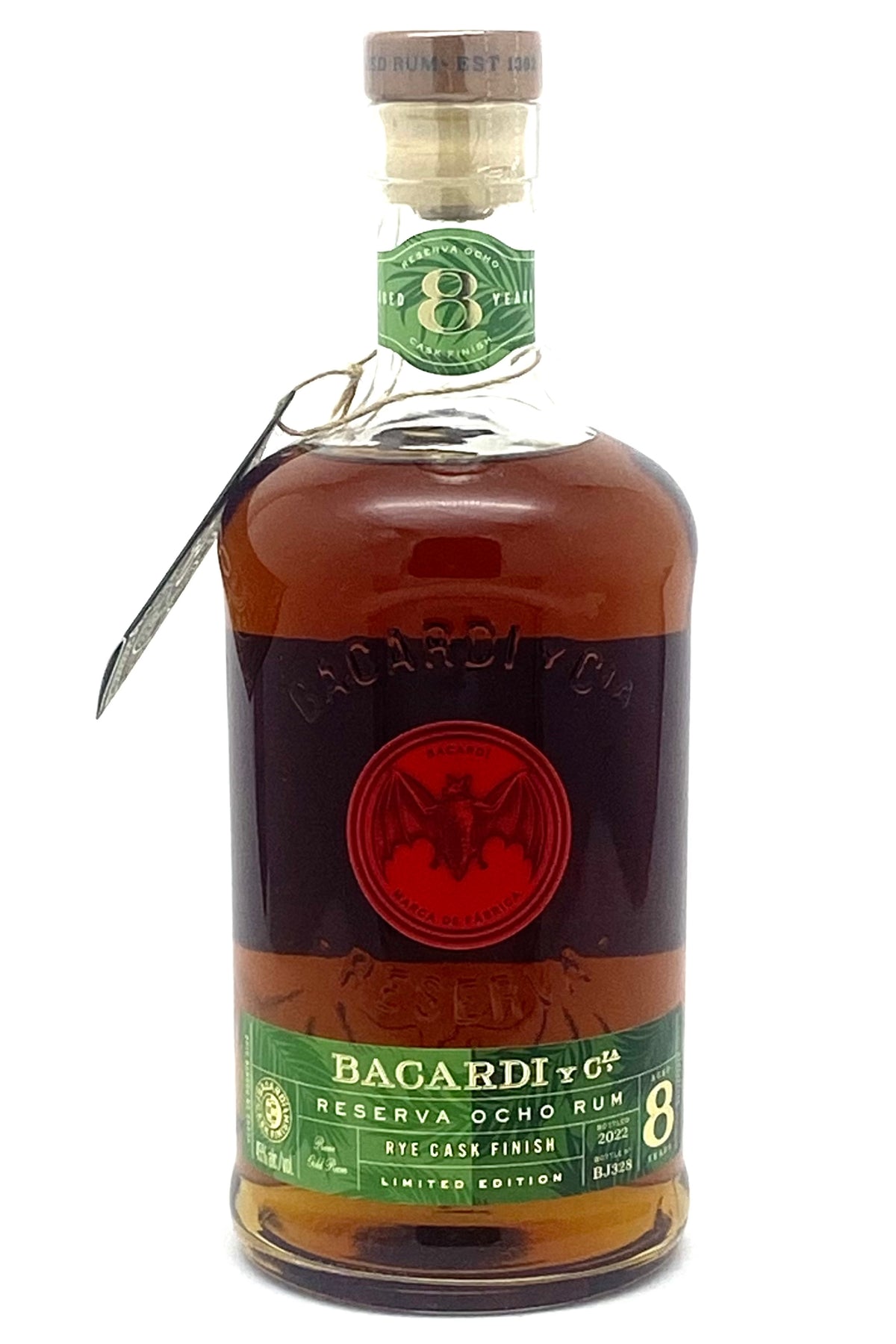Bacardí Reserva Ocho Rye Cask Finish 8 Year Limited Edition Rum 750ml