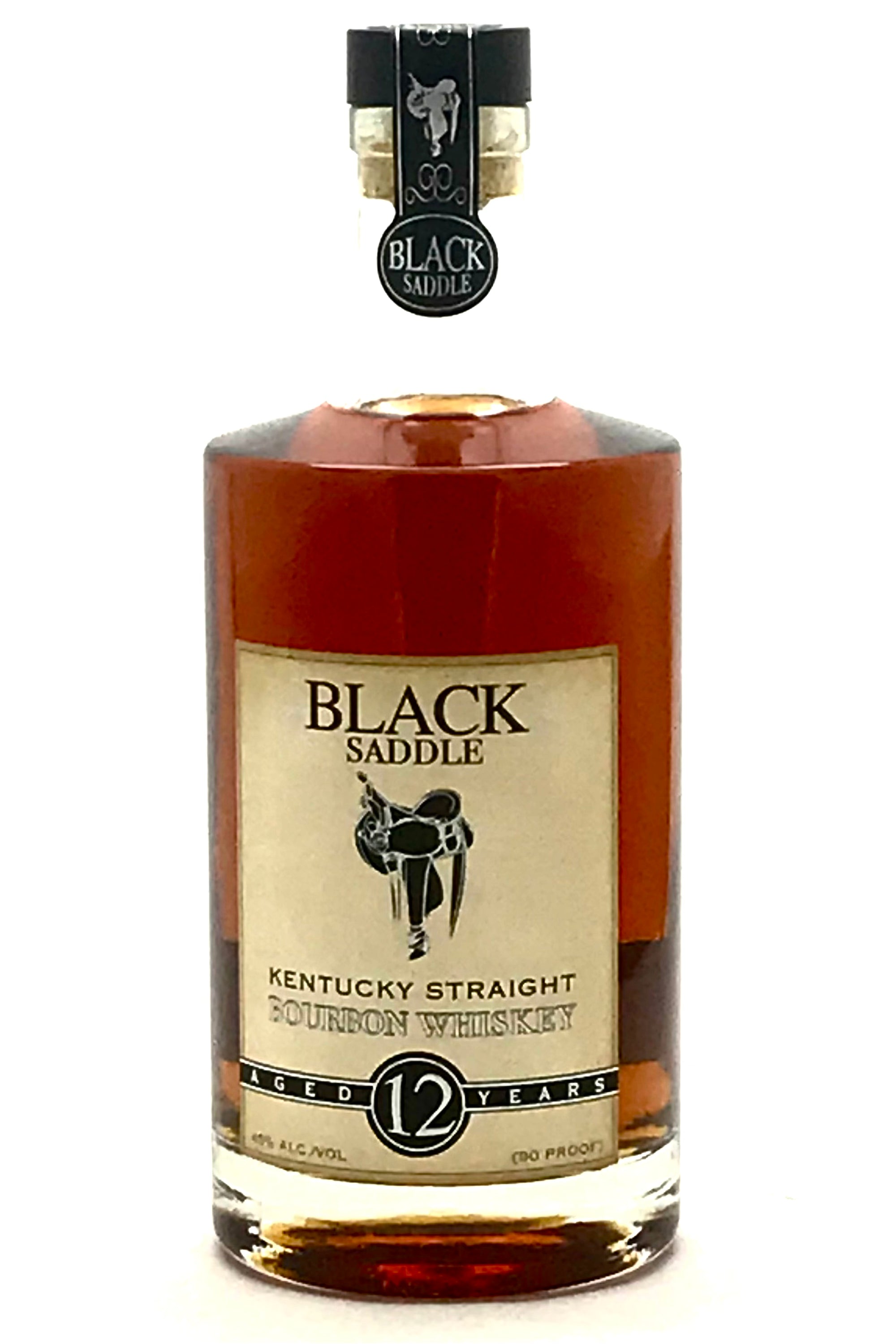 Black Saddle 12 Year Old Straight Bourbon Whiskey