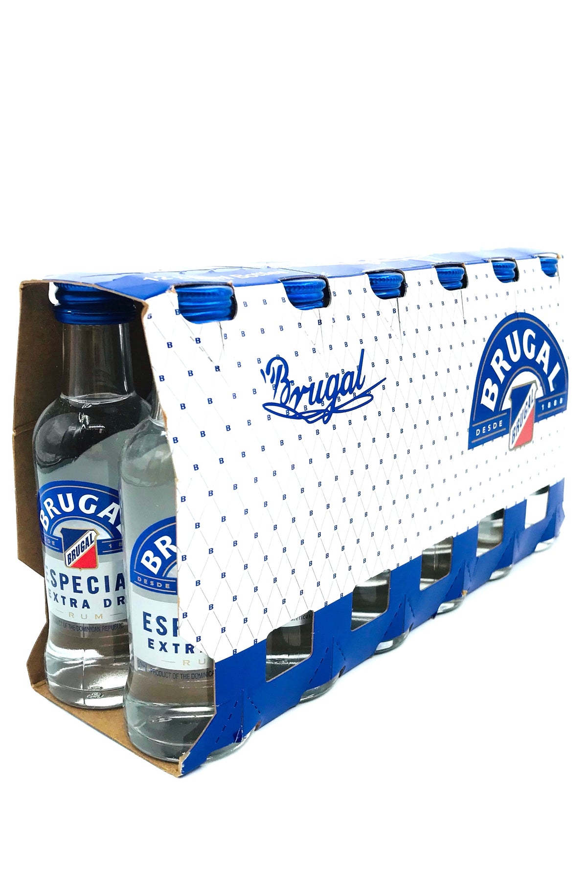 Brugal Especial Extra Dry Blanco Cask-Aged Rum 12 x 50ml