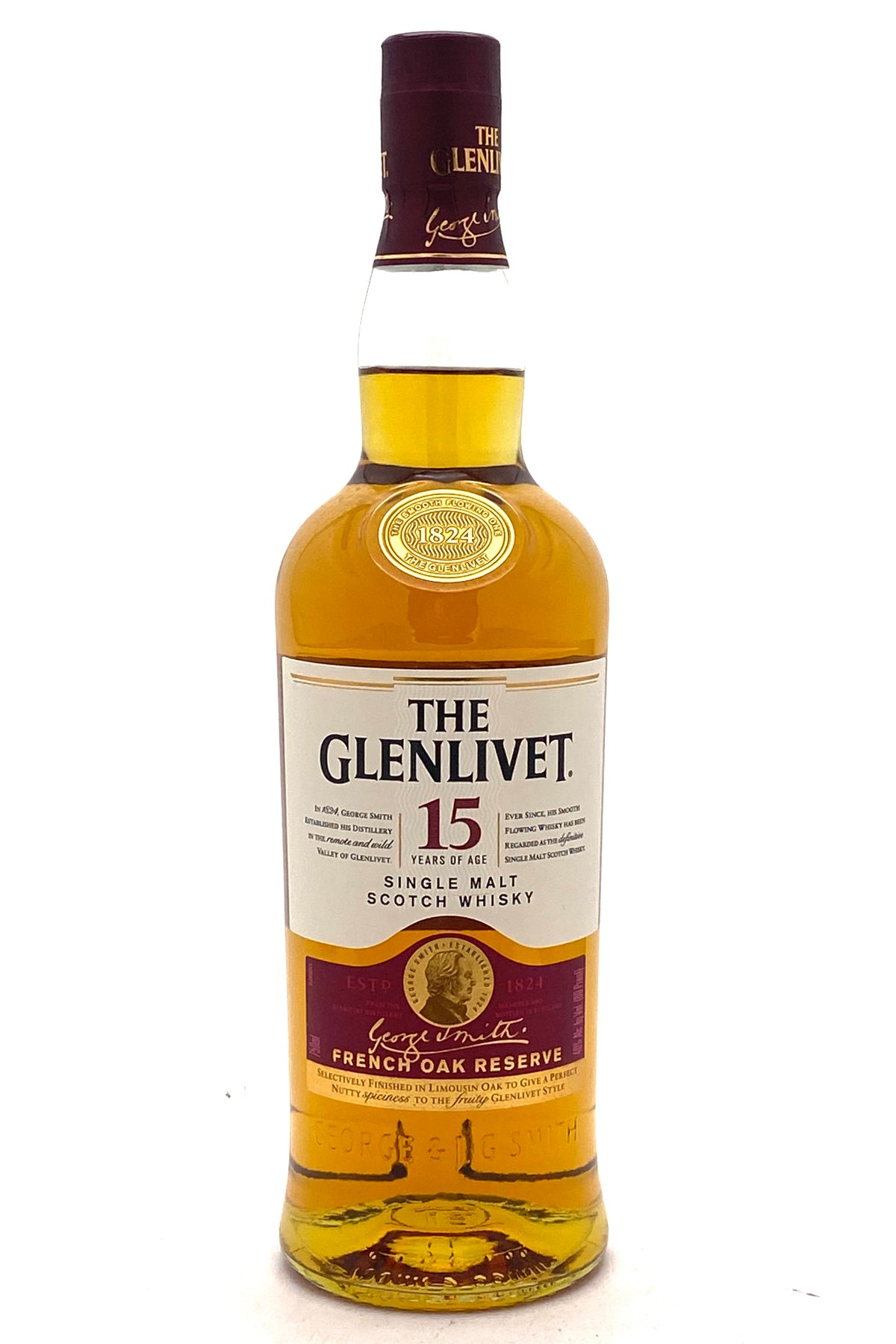 Glenlivet 15 Year Single Malt Scotch Whisky French Oak Reserve
