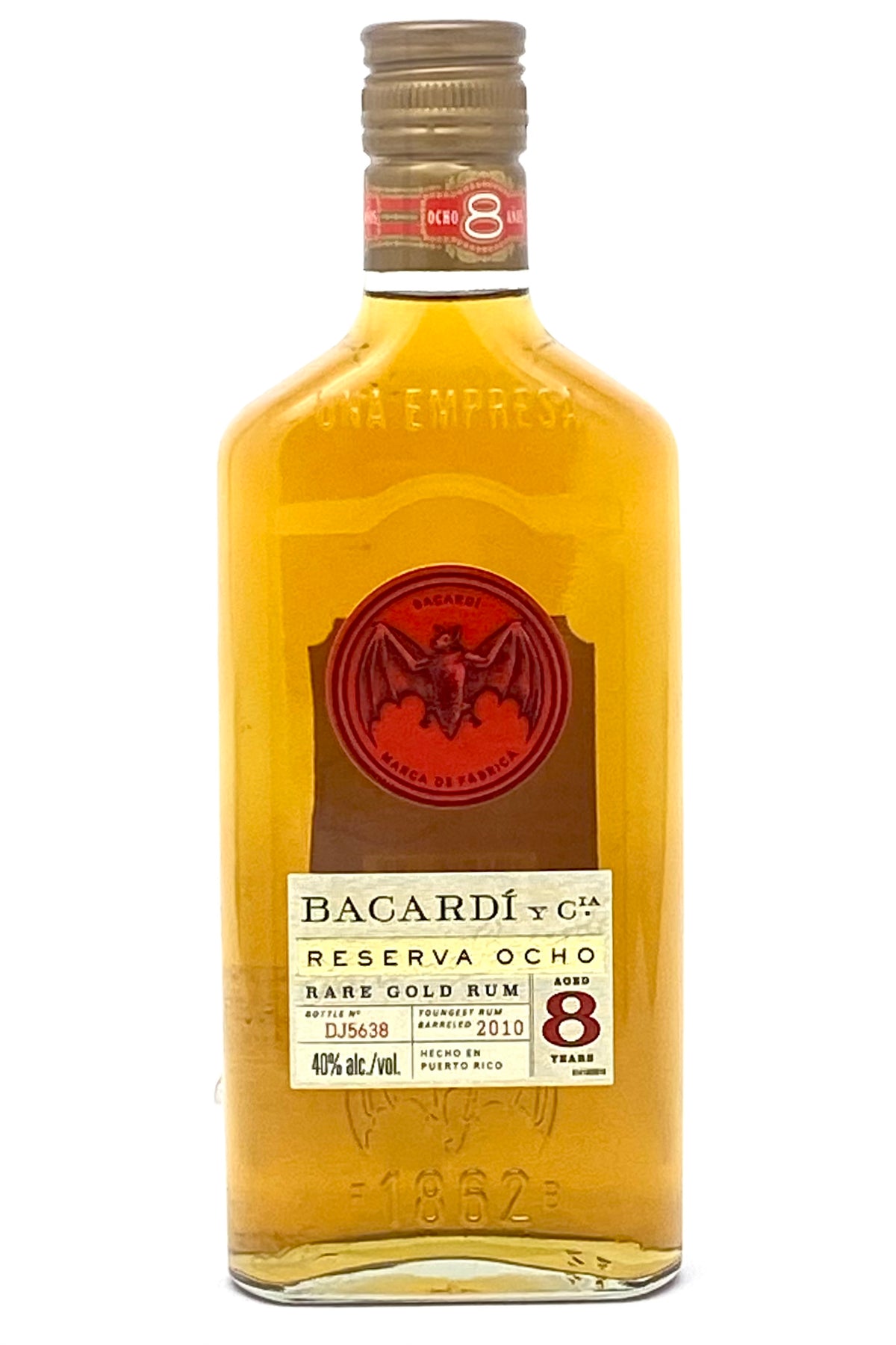 Bacardi Ocho 8 Year Rare Gold Reserva Rum 375 ml