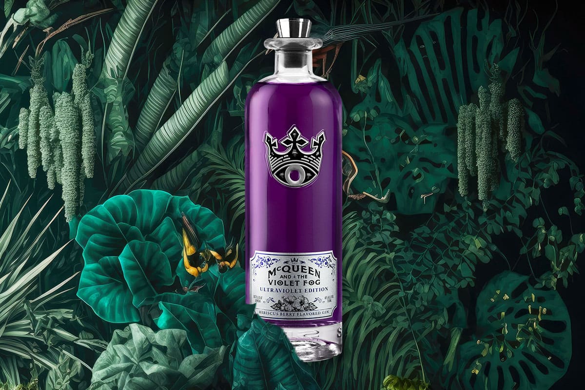 McQueen and the Violet Fog Ultraviolet Hibiscus Berry Flavored Gin