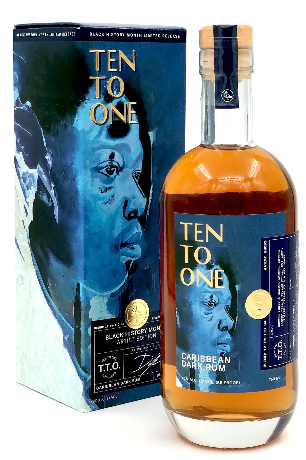 Ten to One Dark Rum Black History Month