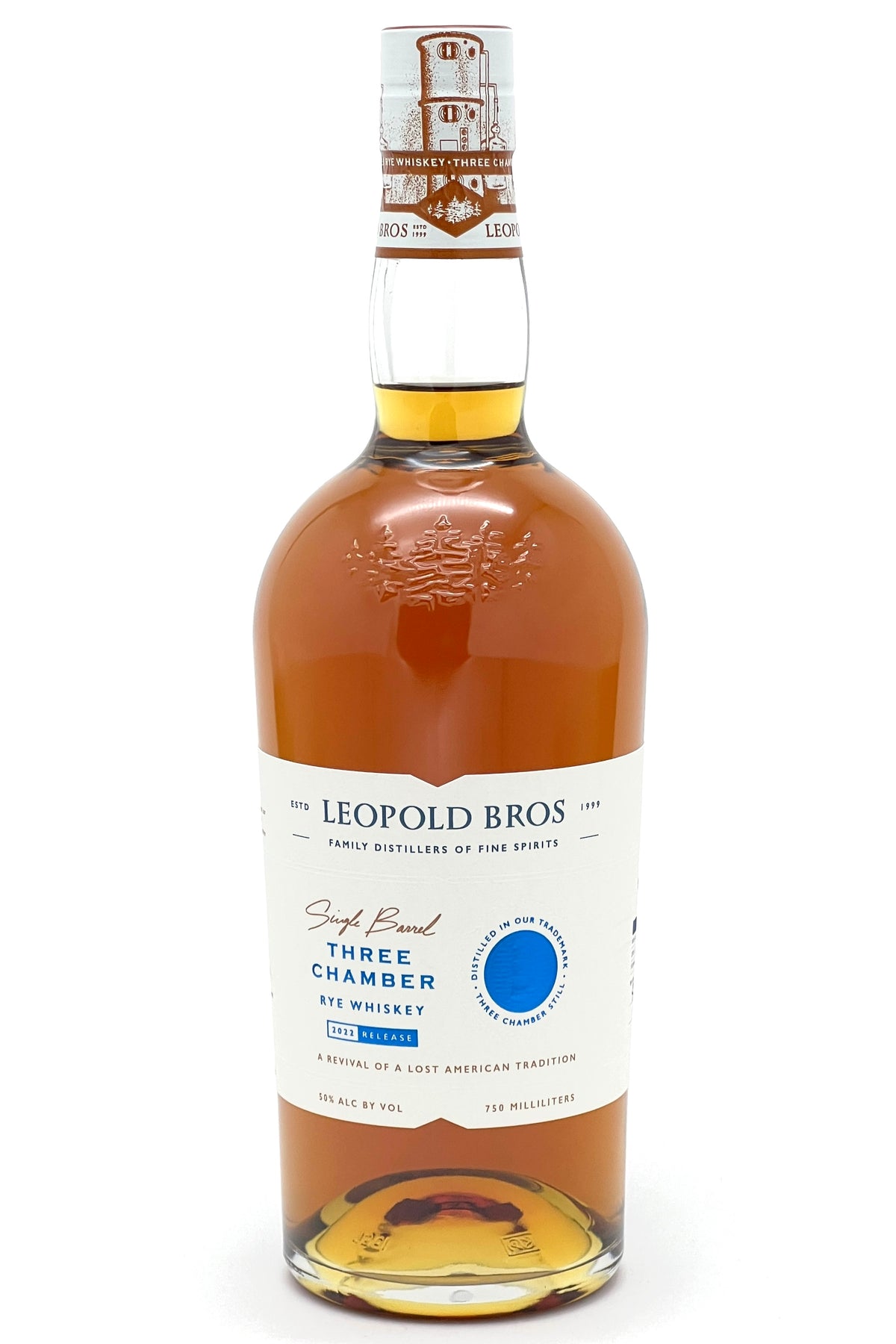 Leopold Brothers Three Chambers 5 Year Old Rye Whiskey