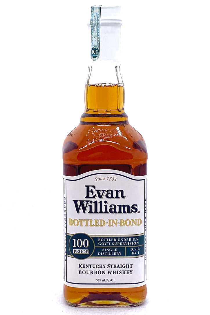 Evan Williams Bottled in Bond White Label Bourbon Whiskey