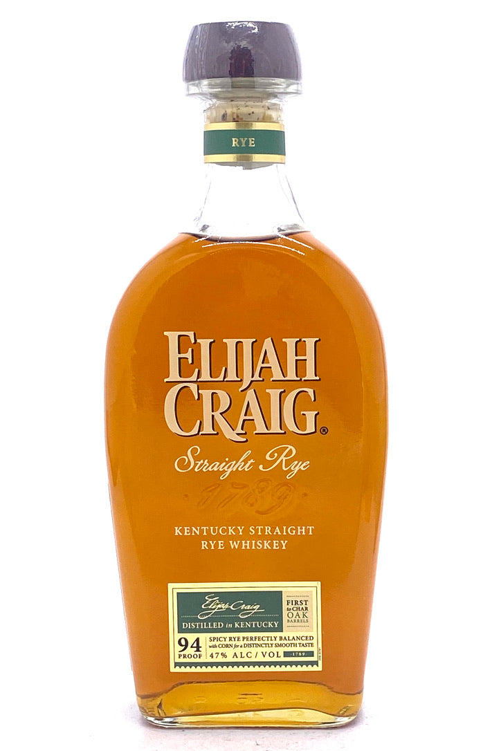 Elijah Craig Straight Rye Whiskey