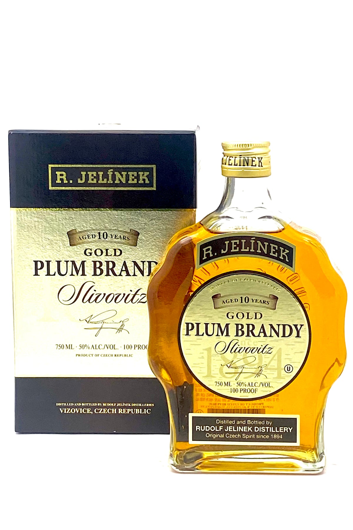Jelinek 10 Year Old Gold Slivovitz Plum Brandy