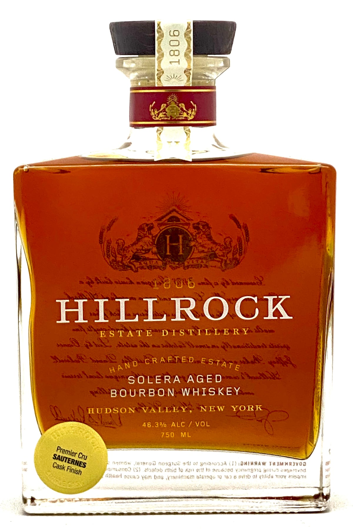 Hillrock Bourbon Whiskey 1er Cru Sauternes Finish