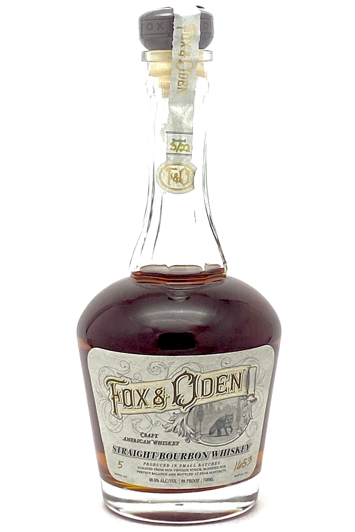 Fox & Oden Straight Bourbon Whiskey by Jos. A. Magnus 750 ml