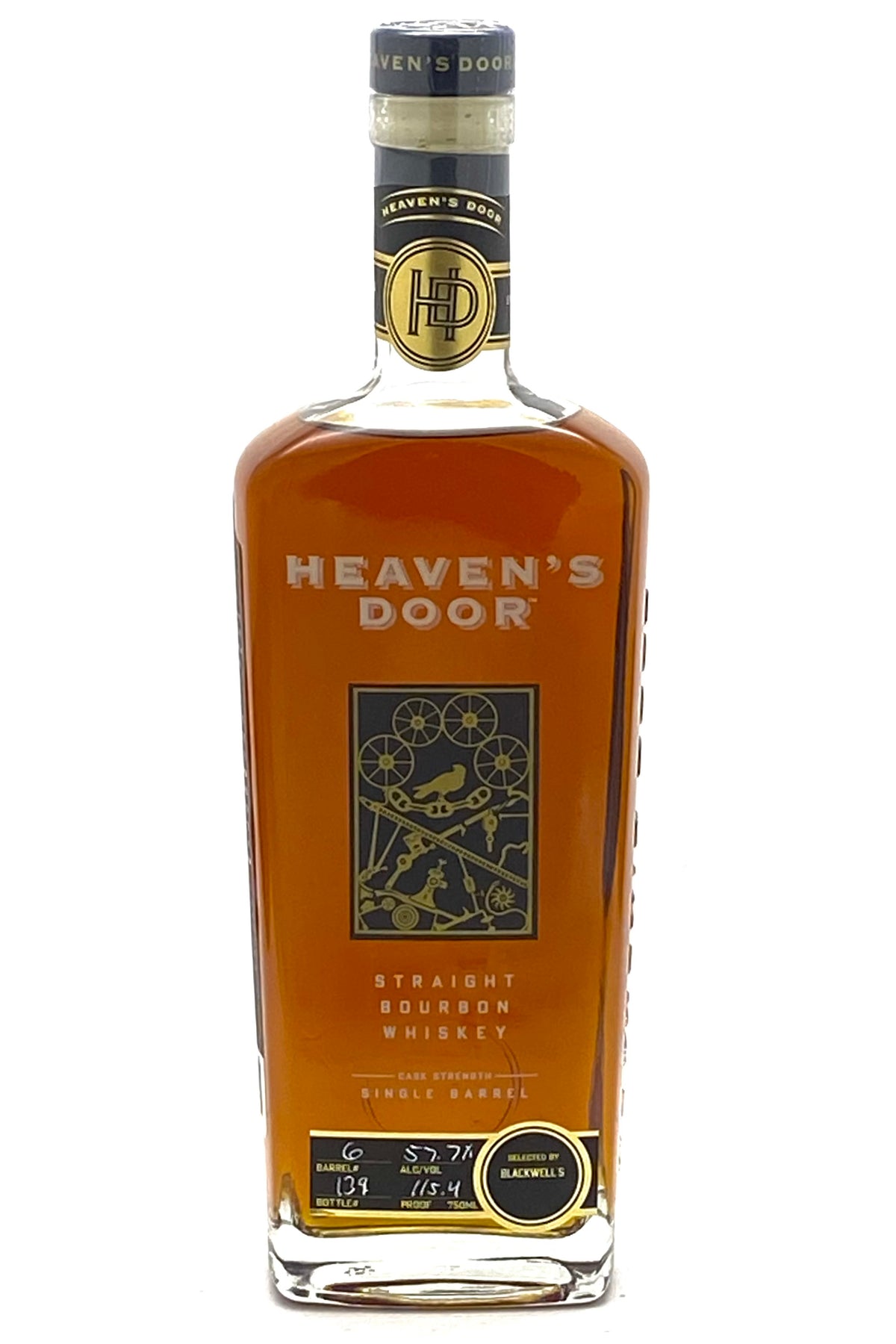 Heaven&#39;s Door Cask Strength Single Barrel Bourbon Whiskey