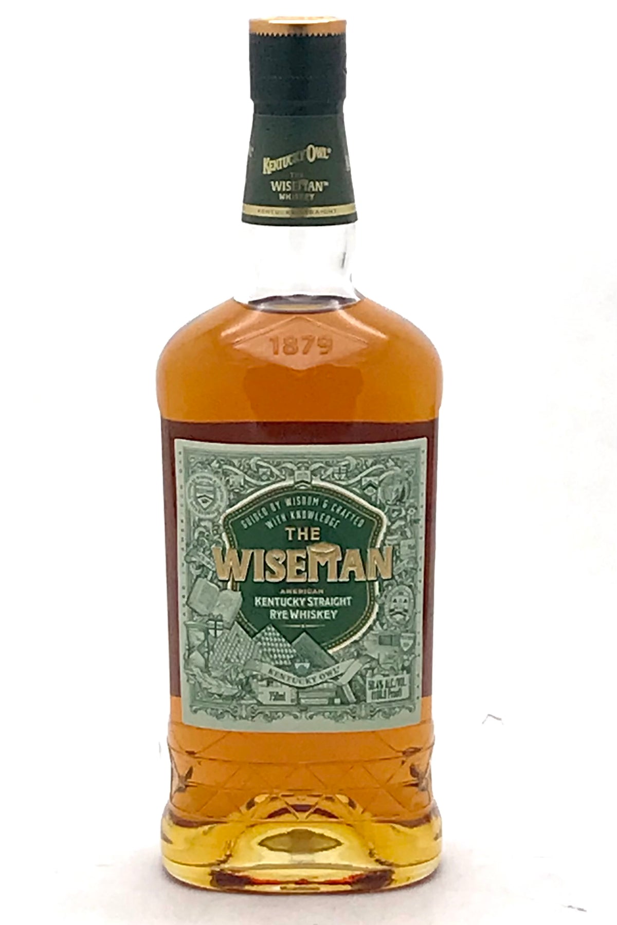 Kentucky Owl The Wiseman Straight Rye Whiskey 95% Rye Mash Bill Bardstown Kentucky 100.8 Proof 50.4% ABV 750ml