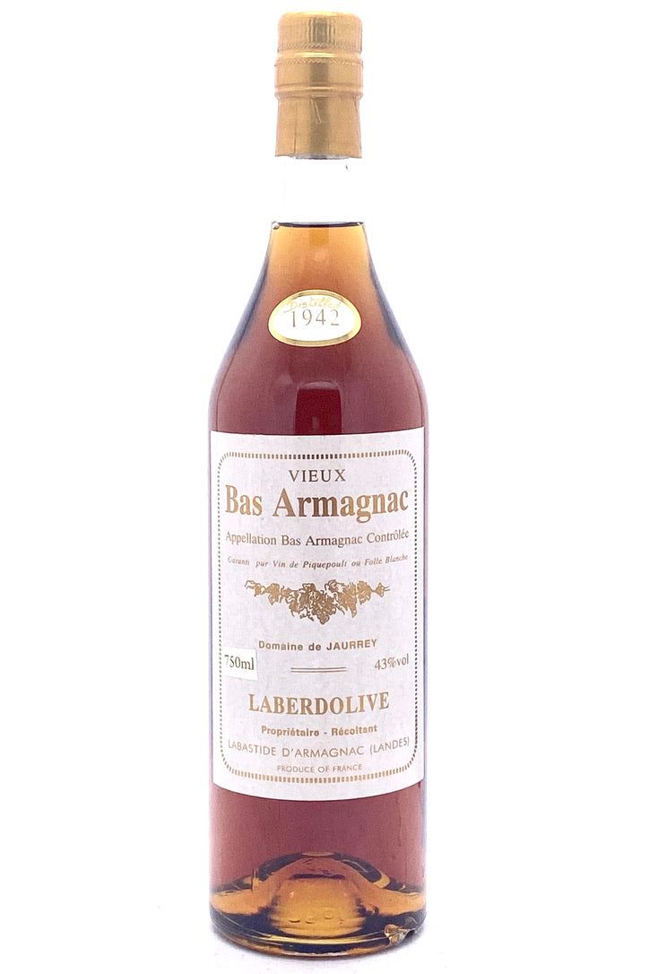 Laberdolive Bas Armagnac Vintage 1942 Domaine de Jaurrey