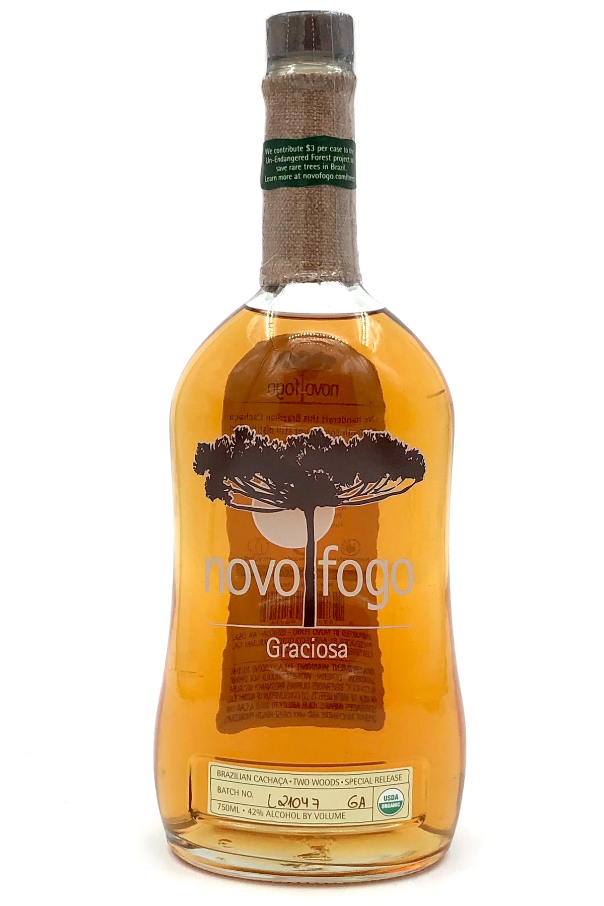 Novo Fogo Graciosa Cachaça 750ml
