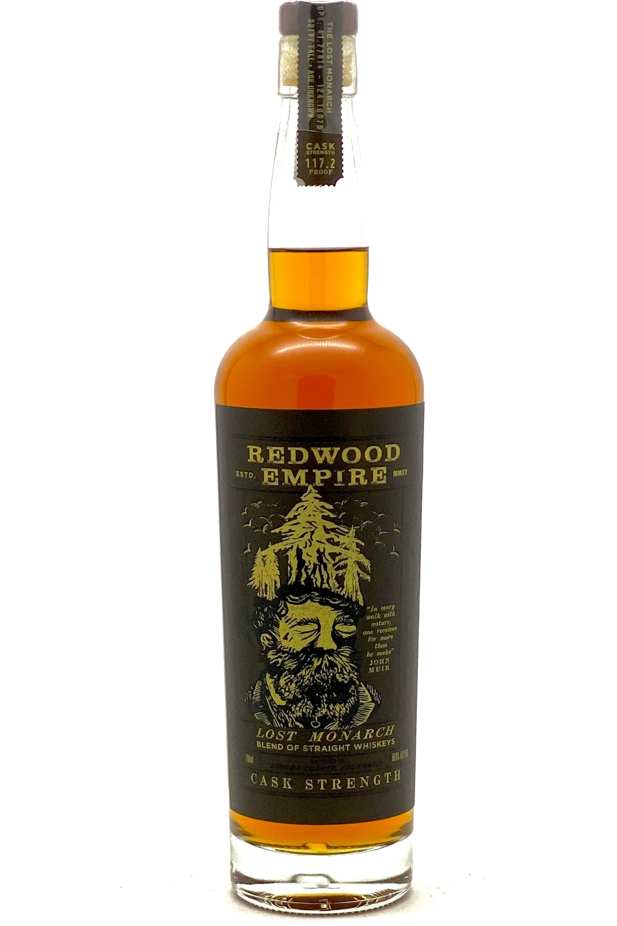 Redwood Empire “Lost Monarch” Cask Strength American Whiskey – Uncut & Unfiltered Bourbon-Rye Blend (~116 Proof)
