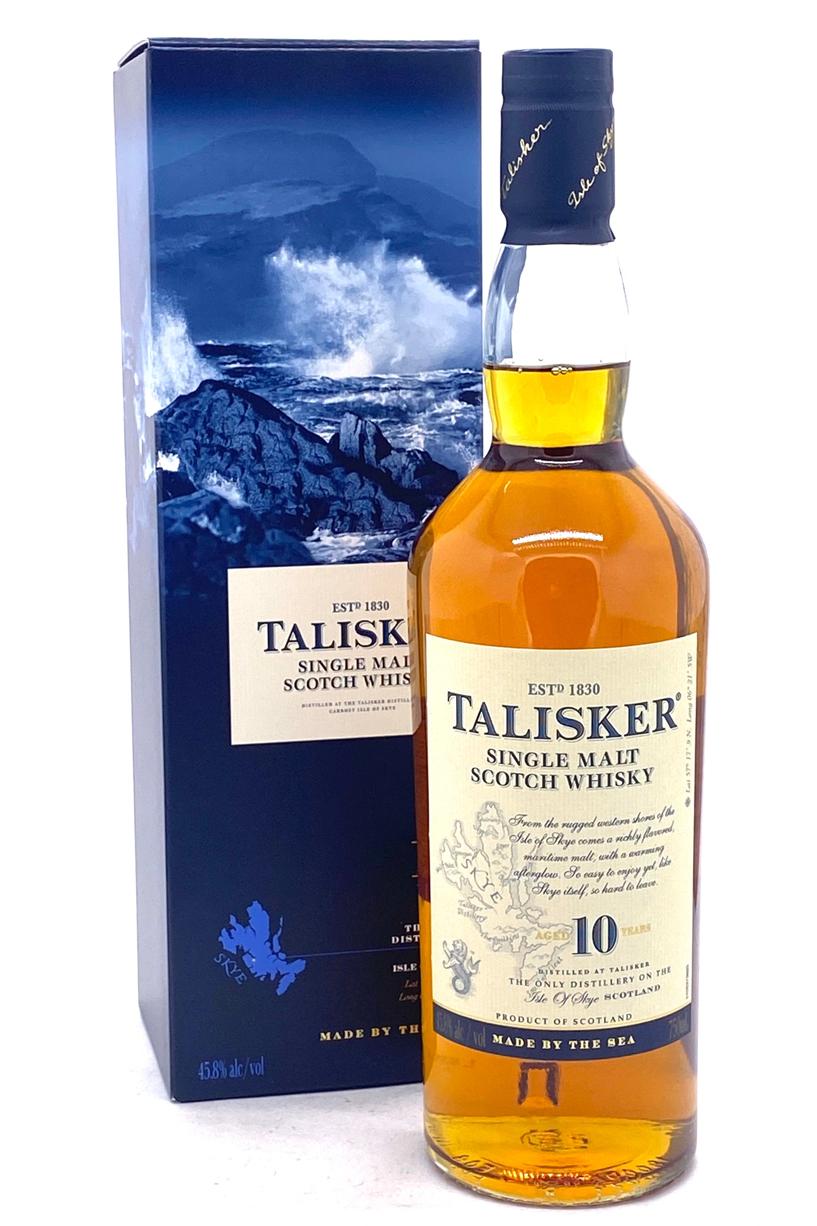 Talisker 10 Year Old Single Malt Scotch Whisky 750ml