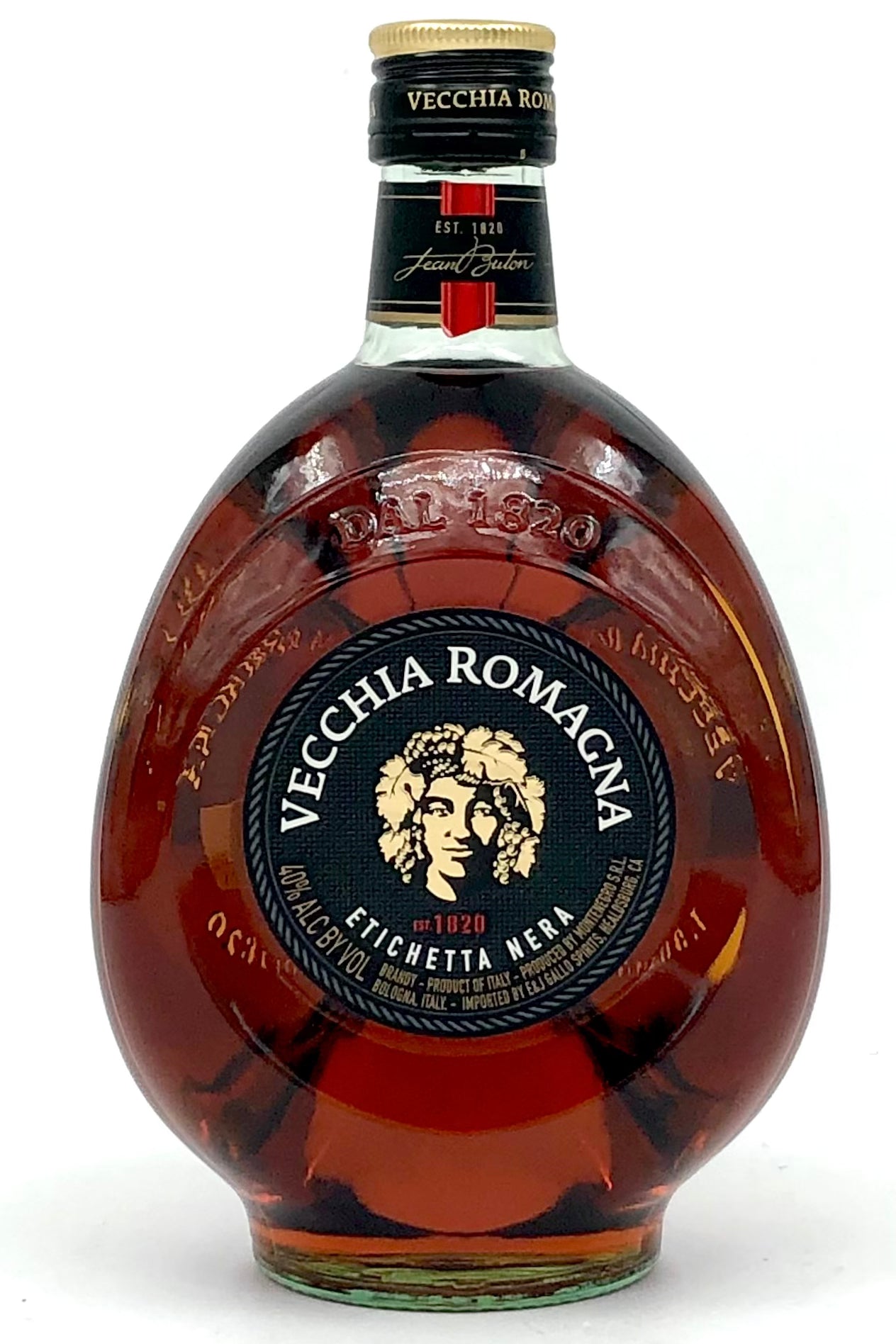 Vecchia Romagna “Etichetta Nera” Italian Brandy 750ml (40% ABV)