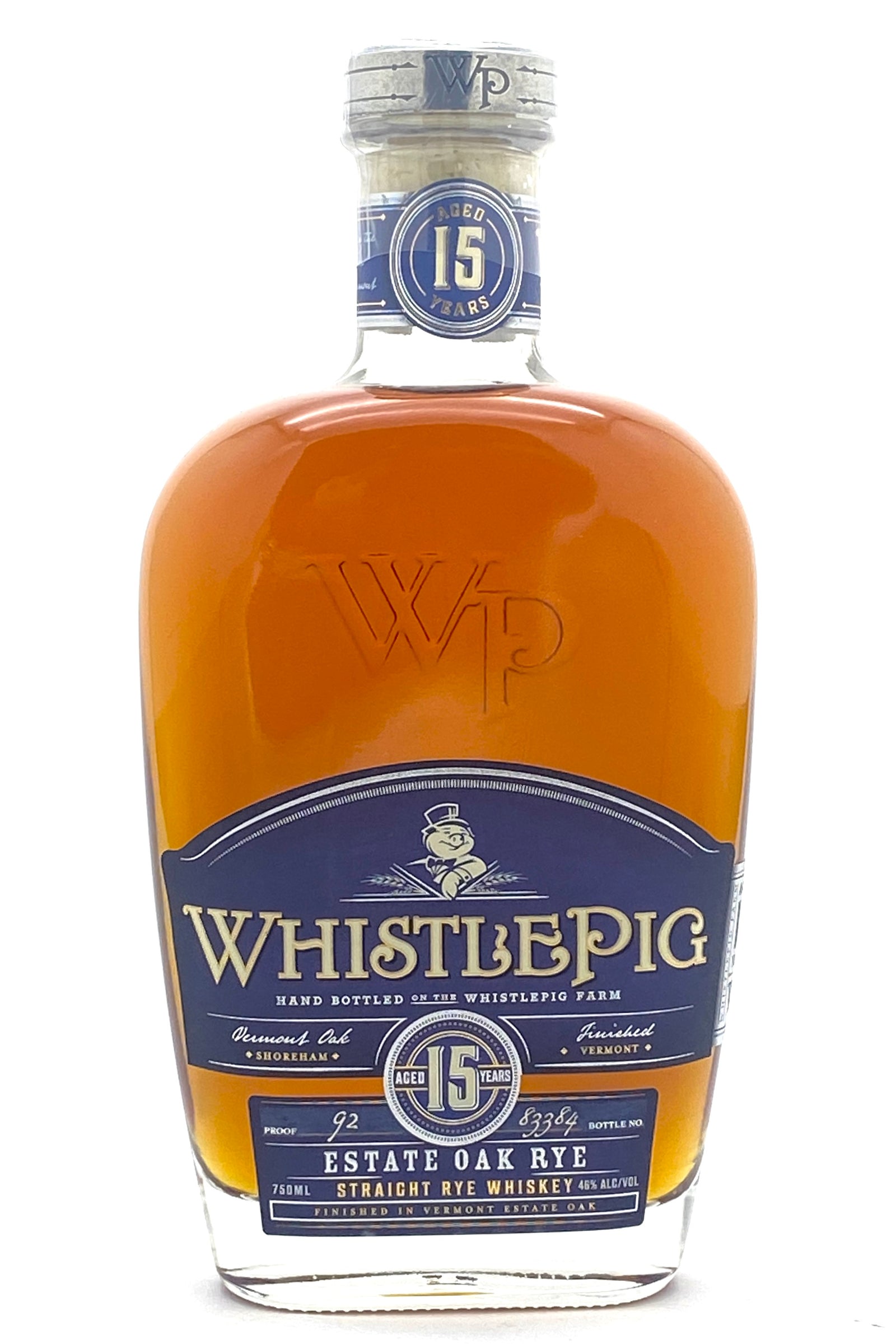 WhistlePig 15 Year Old Estate Oak Rye Whiskey