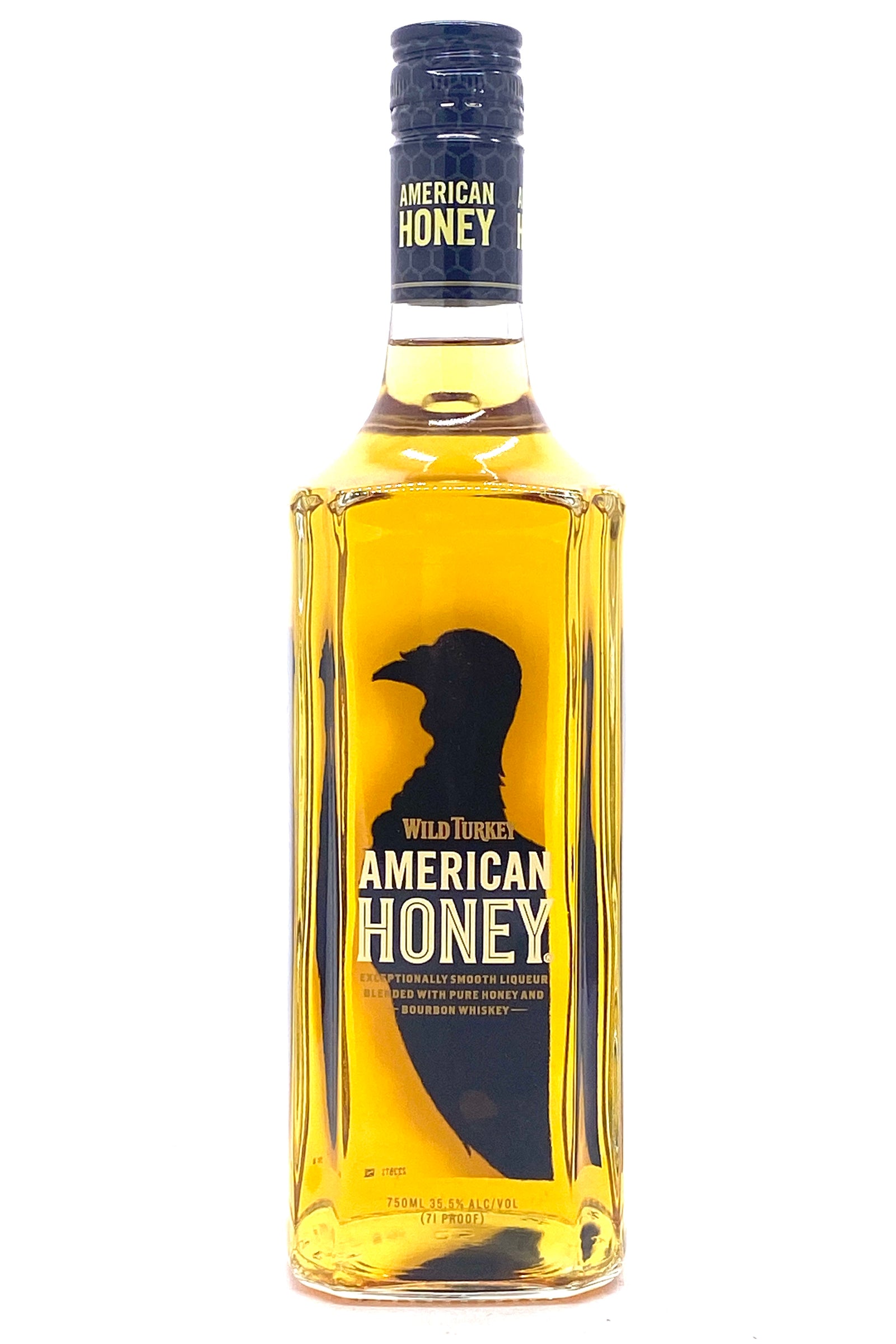 Wild Turkey American Honey Bourbon Liqueur Real Pure Honey Wild Turkey Bourbon Whiskey Lawrenceburg Kentucky Jimmy Russell 71 Proof 35.5% ABV