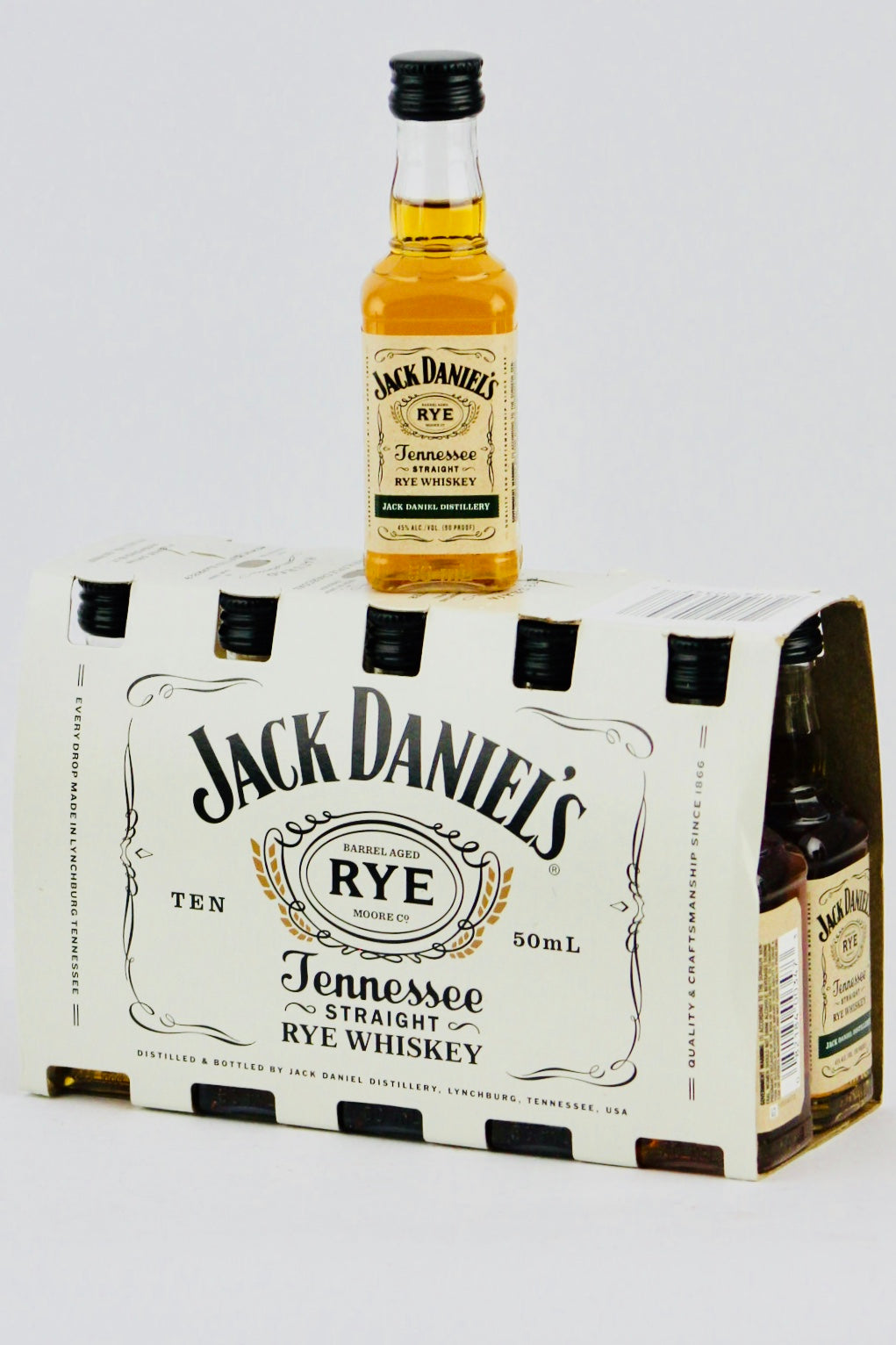 Jack Daniel&#39;s Tennessee Rye Whiskey 10 x 50 ml